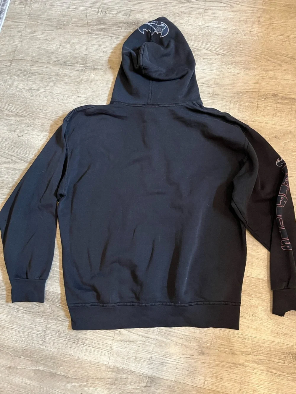 Black Patriots Batman Graphic Hoodie Sweatshirt Large